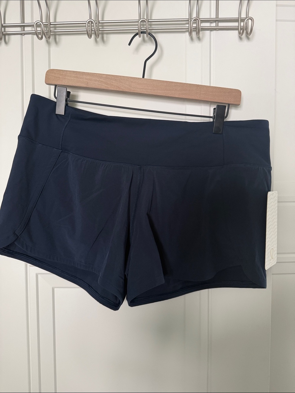 NWT Lululemon Run Times Short II. Navy Women's Active Shorts Size 10
